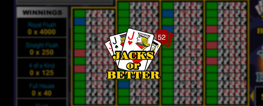 jacks or better 52 hand