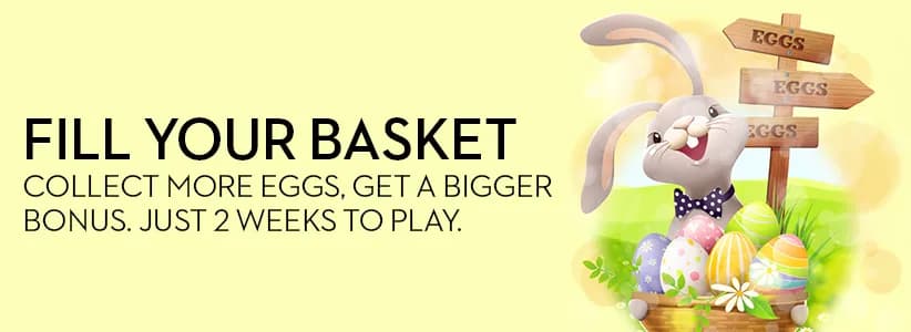 Easter egg hunt at Slots.lv