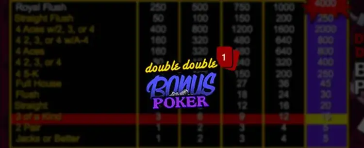 Double Double Bonus Poker