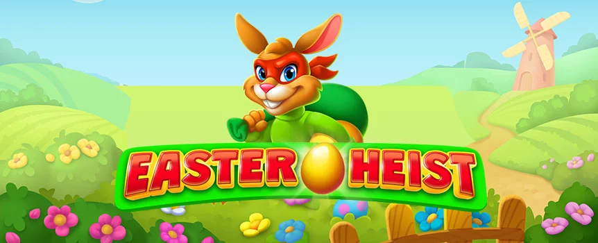 Thwart the evil Easter bunny from stealing the golden eggs in Easter Heist. In this slot, you can trigger Free Spins, respins & fixed jackpots worth 5,000x!
