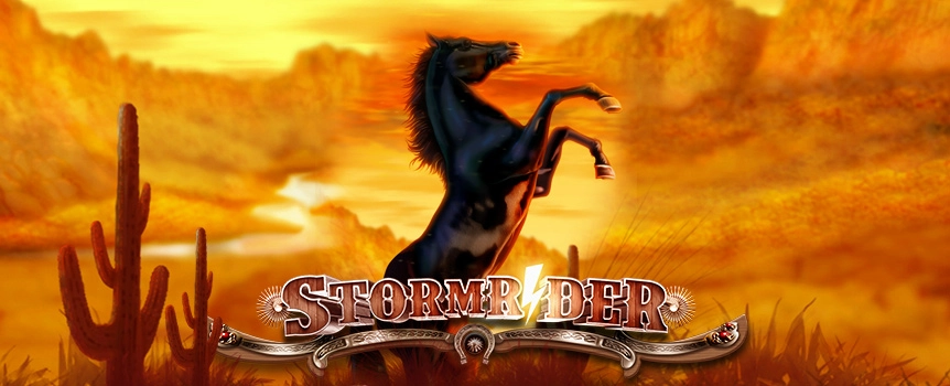 Ride out into adventure with the new Storm Rider online slot game. It offers 5-reels and 40 paylines! Join and play online now!