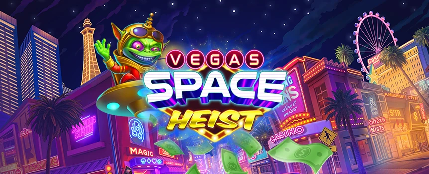 Join the Vegas Space Heist at SlotsLV! Crack codes, fill UFOs, and chase fixed Jackpots in a cosmic slot adventure full of rewards.