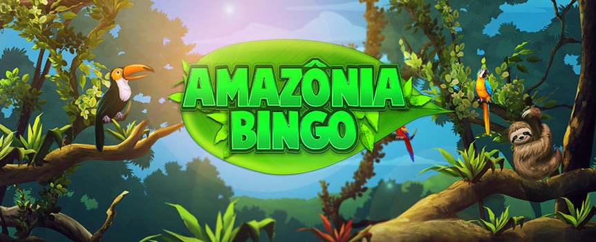 Deep in the Amazonian rainforest, lies the rarest bingo game in the world: Amazonia Bingo.  If you want to win exotic payouts, you'll have to trek to the Amazon and set up four bingo cards in the lush vegetation. With a progressive jackpot, extra balls feature, and a wild bonus round, this game's got a lot to offer.