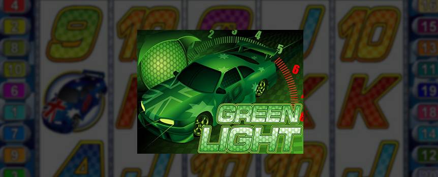 You've got a need, a need for speed. Hop into your favorite car, put your game face on and get ready to ride all the way to the finish line. Green means go and if you get enough green lights along the way, you'll be rewarded with free games and bonus multipliers. If you finish first or second in your race, you'll get a chance to race again and score more cash. Shift into top gear and put the pedal to the metal when you play the online Slot, Green Light. The faster you go, the more cash you can make.