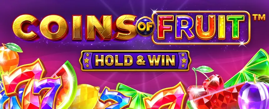 Coins of Fruit Hold & Win is a fruit-themed slot that introduces special symbols like Wilds, Bonuses, and Golden Bell Bonus symbols, as well as two Bonus features for extra rewards.