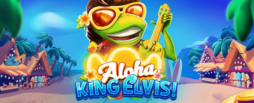 There have been some seriously strange slots in the past, but Aloha King Elvis! takes strangeness to an entirely new level! Not only is this game about lizard called Elvis, who apes the style of the rock and roll king, but he’s based on Hawaii, which comes complete with palm trees and tropical cocktails.