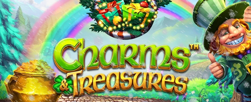 You’ll find Colossal Symbols as well as Colossal Cash Prizes up to 1,414x your stake when you play Charms and Treasures.

