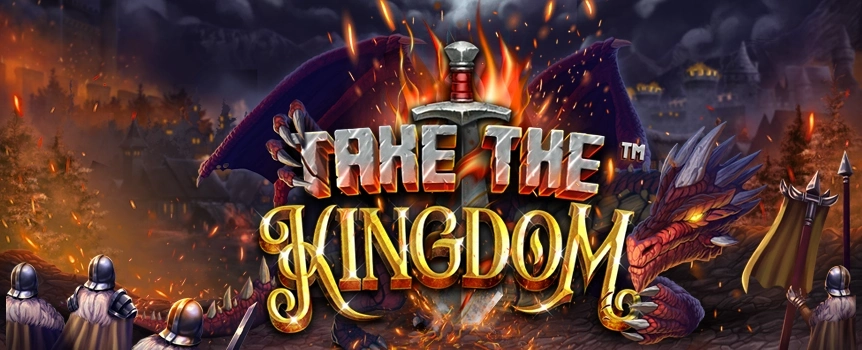 Slots.lv presents Take the Kingdom - a stunning 5x5 video slot with 100 paylines. Win up to 3,640x your bet during the exciting free spins bonus round!