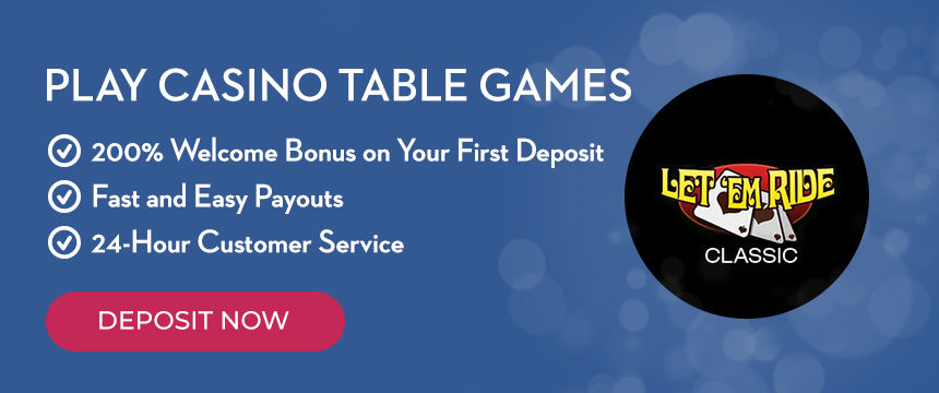 Play Table Games for Real Money at Slots.lv