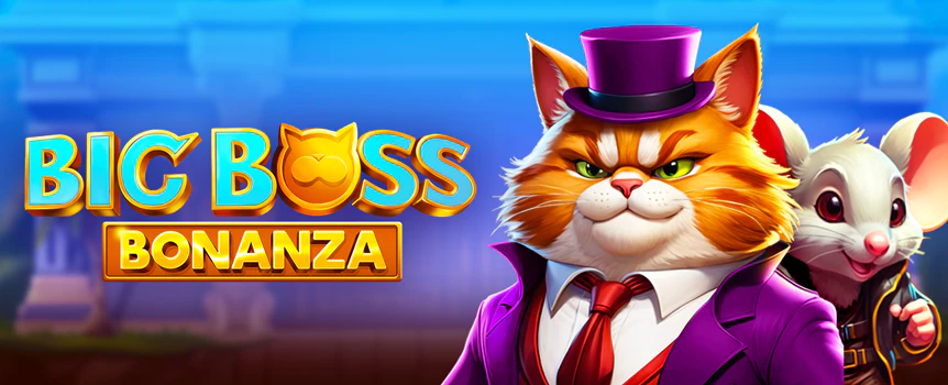 Steal a fortune in Big Boss Bonanza. Play at SlotsLV, where Free Spins, Progress Bar Multipliers, and a 5,000x max win are waiting!