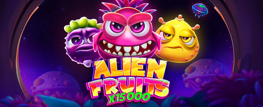 Are you ready to go intergalactic? At the Alien Fruits online slot, you’ll head into outer space on the search for some rather strange and colorful beings.