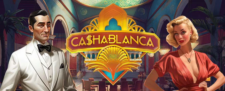 Journey back into 1940s French Morocco in the glamorous game Ca$hablanca. This 3x3 slot will transport you to an age of elegance where you can win big.
