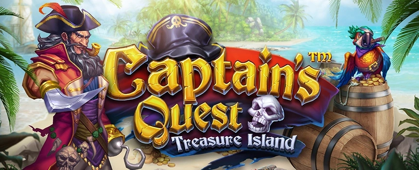 Unearth hidden treasures in the Captain's Quest: Treasure Island online slot at Slots.lv. With the Captain's expertise, is it your time to win the jackpot?