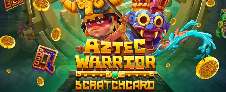 Join the Aztec Warrior today and you could Scratch your way to a Huge Payout up to 6,500x your stake!