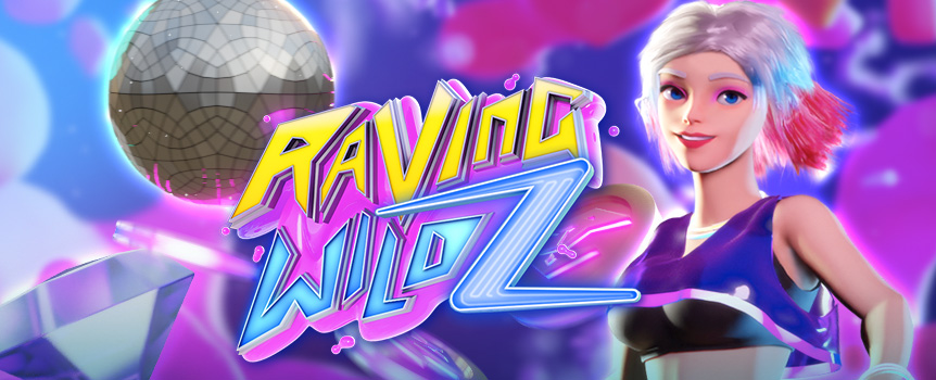 
A slot for all the hardcore ravers out there! Raving Wildz features Free Spins and Multipliers as well as some Wild payouts up to 81x your stake!
