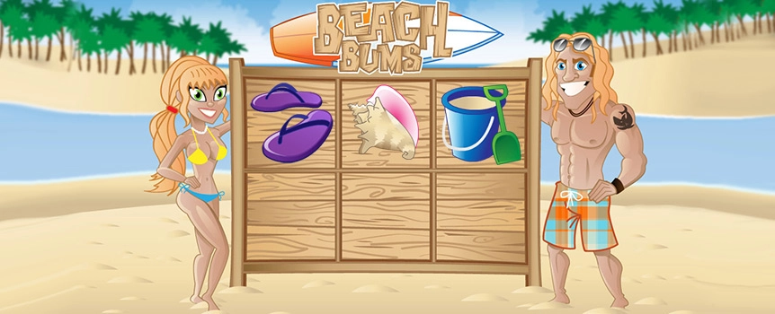 Grab your sunglasses and slap on some sunscreen because you're going to need it when you make waves in this beachside scratch-and-win game! Check out the bikini-clad babe and the board-short-wearing bros displaying their good looks under the bright hot summer sun. With scratch card symbols like sandals, shovels and pails, beach balls, starfish, coconut drinks and shell, you'll feel like you're on a summer vacation at a luxury beach resort. To cash in on all the summer fun, click "New Card" to get started and then reveal what's hidden underneath each of the six squares.