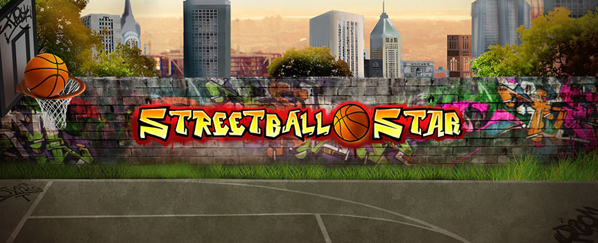 No matter what time of day, the outdoor basketball courts are always brimming with fast-pace action in Streetball Star. With no paylines holding you back, you can score 243 unique ways simply by landing matching icons on consecutive reels. 