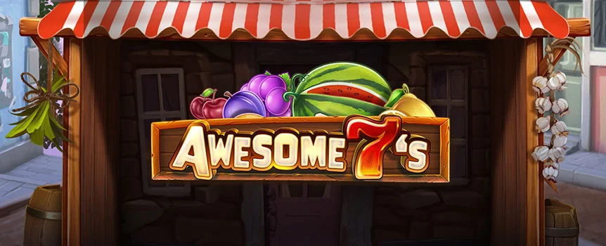 Awesome 7’s serves up fruity wins with Walking Wilds, stacked Multipliers, and Gamble rounds. Try it at Slots.LV and take home the 1,201x max win!