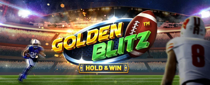 Set, down, hike! Get in on all the gridiron action with the Golden Blitz online slot game at Slots.lv, where there are 243 different ways you can win.