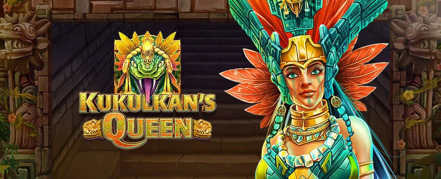 Journey into the depths of the jungle to explore Mayan ruins in Kukulcan’s Queen, a 5x3 slot loaded with special features like Walking Wilds, Multipliers, and Serpent Scatters.