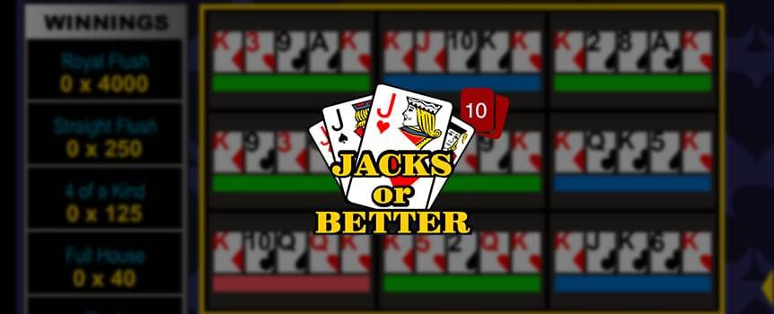 Get your deal in and jack up your bank account! Here's a game with a dealer out to reward jacks and more with hands you could only dream of. All this game wants is to multiply your bet and show you some fun. The online slots game is a typical draw poker game. The background of the game is full of icons that will set the poker mood on. With cards, action buttons, and brilliant icons, you will be sufficiently entertained through your game.