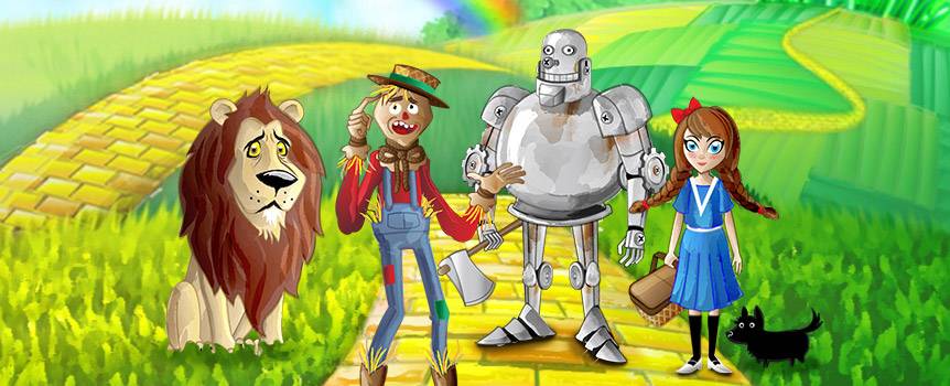 You're off to see the wizard, the wonderful Wizard of Oz! It's time for a nostalgic trip down memory lane to Dorothy's magical world, where you'll find a host of familiar faces, some angry adversaries and all kinds of fortune. Dorothy knows, thanks to Glinda the Good Witch of the South, that she is destined to meet the great Wizard of Oz. The question is, will you be able to guide her to her goal and rake up some big rewards while you're at it? Joined by the Scarecrow, Tin Man and Cowardly Lion, you're in for the adventure of a lifetime as you follow the yellow brick road to riches and glory. 