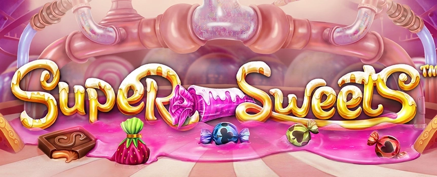 Embark on a delightful journey with Super Sweets, which features Sticky Wilds, Free Spins, and Candy Surprises for a deliciously rewarding slot adventure.