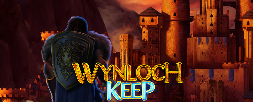 Fight for your fortune with the Wynloch Keep online slot. This 5-reel slot game has a 15 paylines that expand to 30 paylines! 