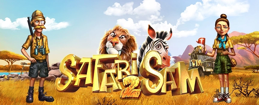 Slots.lv is proud to present the Safari Sam 2 online slot. Enjoy free spins, stacked symbols, and more, plus see if you can win the top prize of 500x your bet!