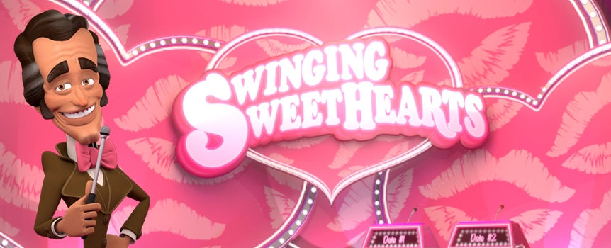 It's your time to shine as you jump on stage to participate in the latest matchmaking game show, Swinging Sweethearts. The game show host has picked you, along with a nerdy competitor, to vie for the gorgeous contestant's favor. Will she choose love or cash and fabulous prizes? 