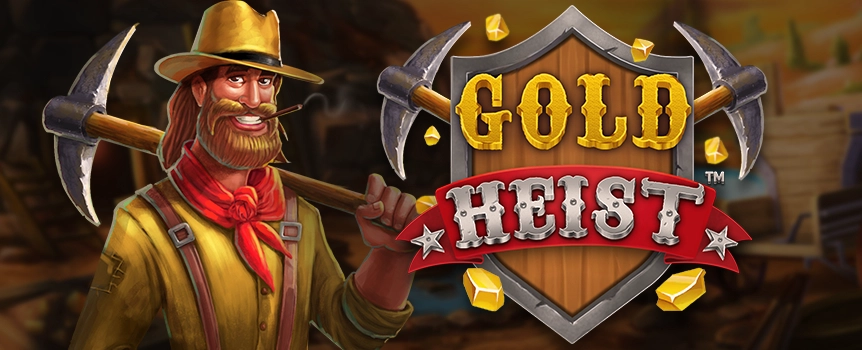 Unleash the excitement of gold prospecting with Gold Heist at Slots.lv. Enjoy multiple bonuses and features, multipliers, and more when you play today!