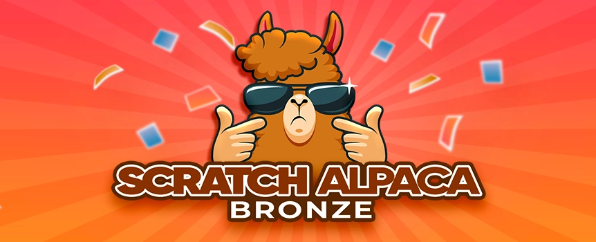 Enormous Cash Prizes up to a mind-blowing 100,000x your stake are on offer when you play Scratch Alpaca Bronze! Play now. 