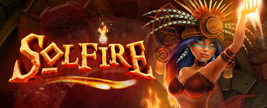Enjoy a unique slot game experience with Solfire at Slots.lv.