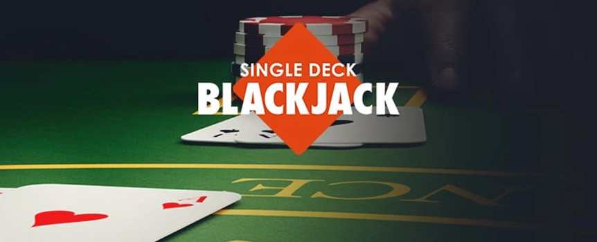 Get back to basics with this popular single-deck version of the incredibly popular casino table game, blackjack. With buttons that appear on an as-needed basis, this blackjack is as minimalist as it gets. That's good news for serious blackjack players who want to focus their attention on the game – not distracting buttons. Elevate your game with this slick streamlined blackjack that's played the way it was meant to be played: with one deck. Simply throw down a bet between $1 and $300, hit "Deal," and let the action begin.