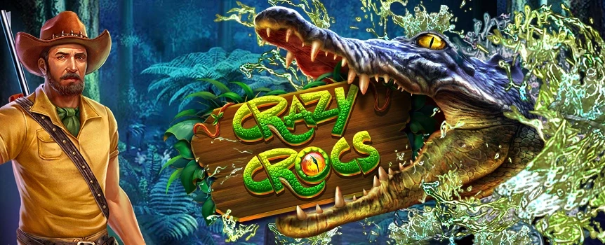 Experience the thrill of the Crazy Crocs online slot at Slots.lv! Unleash wild bonuses and enjoy wins of up to 6,040x in this unique jungle adventure!