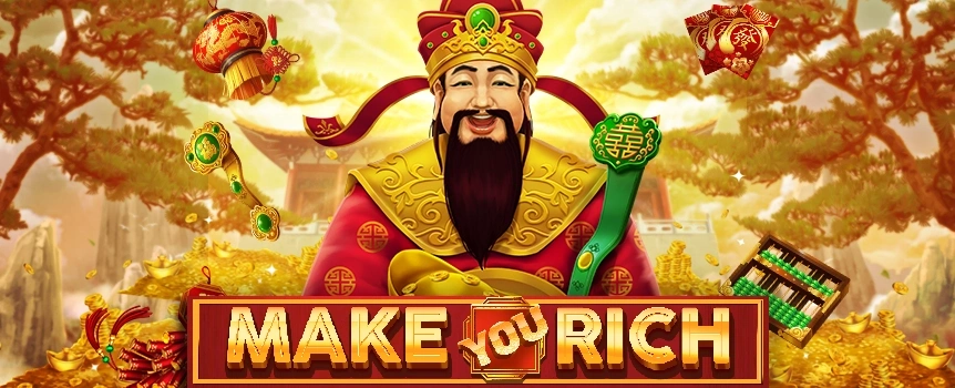 Prosperity is calling - so be sure to check out Make You Rich, a Caishen-inspired video slot! Enjoy free spins, multipliers, and win thousands on any spin!
