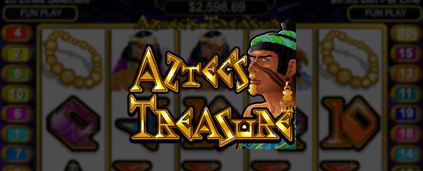 You don't have to daydream about getting your hands on some Aztec treasure anymore! This online slots game allows you to go to Mexico and unearth yourself some of the finest Aztec treasure you ever set you ever saw. The Aztec treasure will not only please your eyes, but it will also line your bank account with massive jackpots. The slots real money game is complete with an ancient Mexican Aztec setting. The symbols all have Aztec significance to have the experience as authentic as possible. 