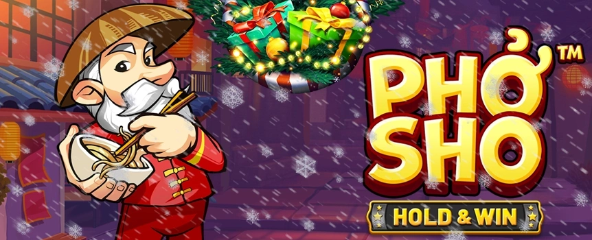 Take a Spin on this epic 4 Row, 5 Reel, 20 Payline slot today for your chance to score Tasty Cash Prizes! Play Phở Sho now.