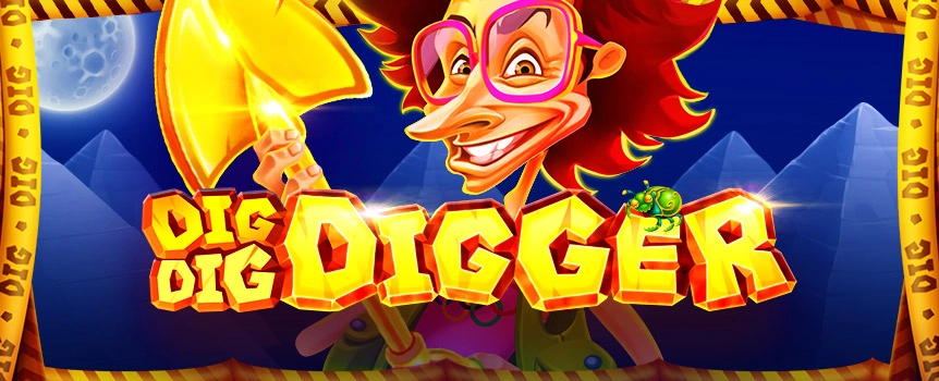 Dig Dig Digger gives you the chance to join this crazy Egyptian archeologist while he Digs for some of the most Valuable Artefacts on earth.