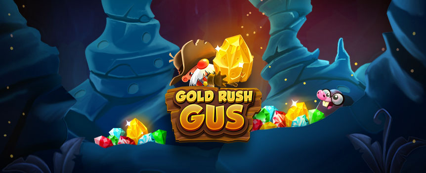 Everybody in the old west knows of Gus, the prosecutor who could find gold anywhere! To discover your inner Gus, play this game and stand a chance to win your pile of gold. Gold Rush Gus is an online slots game that offers you gold at the end of your great adventure. Put your mining skills to the test and wait for your fortune to find you. The slots real money game has multiple features that ensure you are winning and adding to your wins 24/7. 