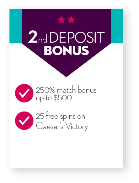 250% up to $500 + 25 free spins